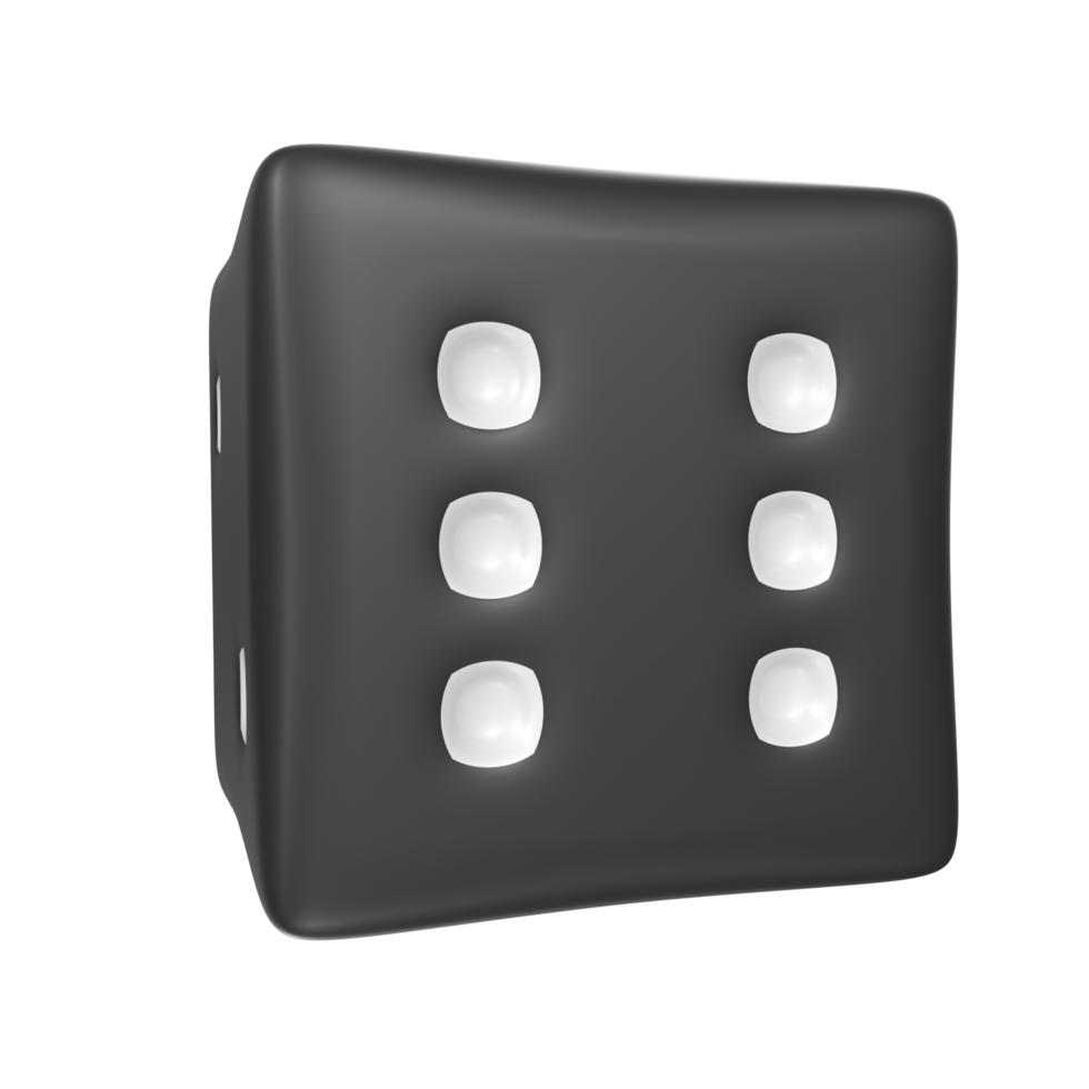 Dice isolated on transparent png