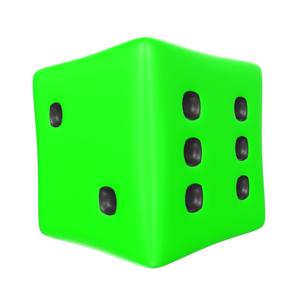 Dice isolated on transparent png
