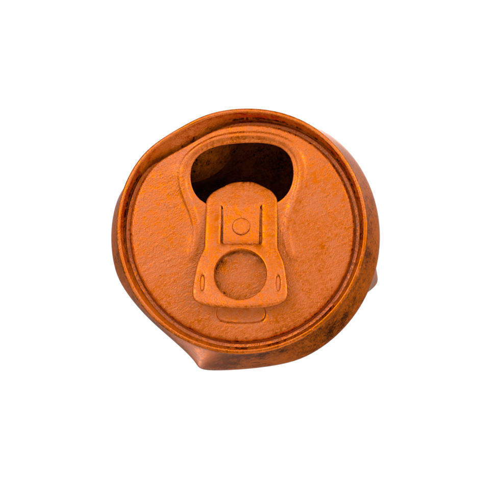 Tin can isolated on transparent png