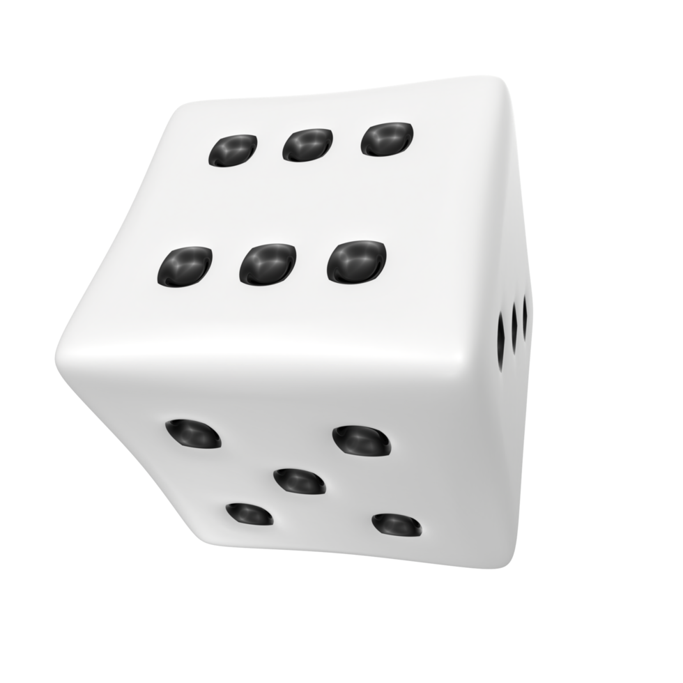 Dice isolated on transparent png