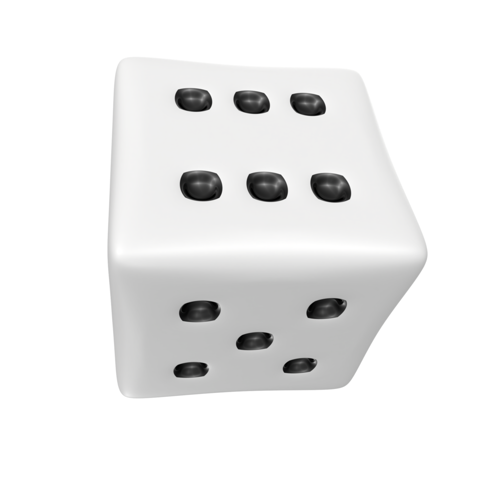 Dice isolated on transparent png