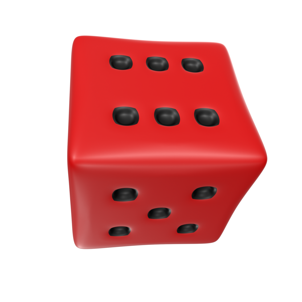 Dice isolated on transparent png