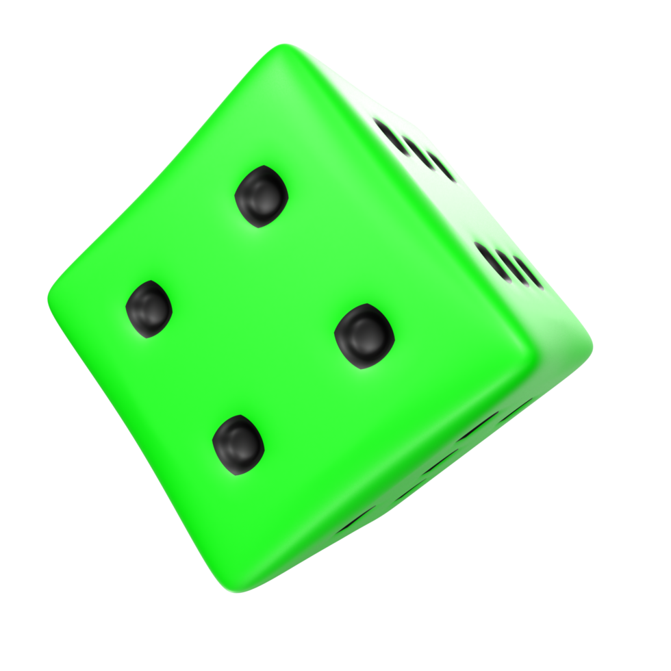 Dice isolated on transparent png