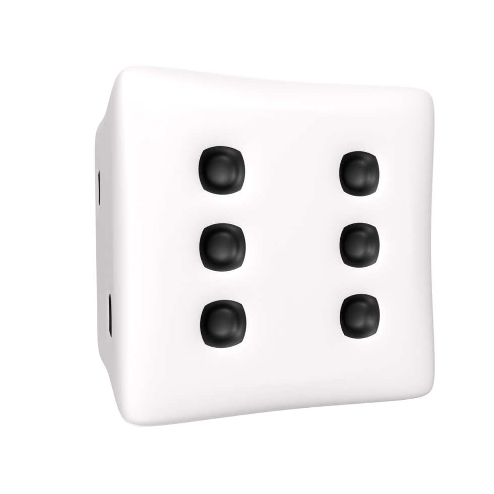 Dice isolated on transparent png