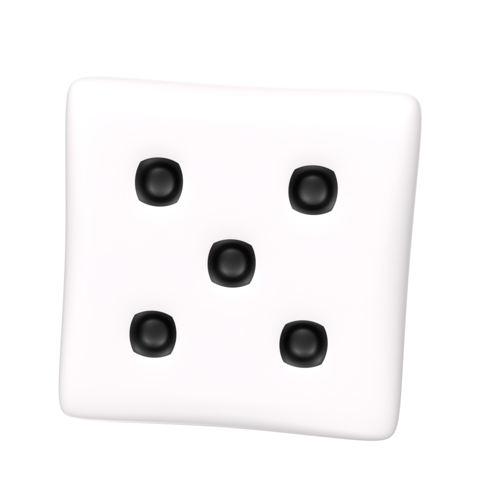 Dice isolated on transparent png