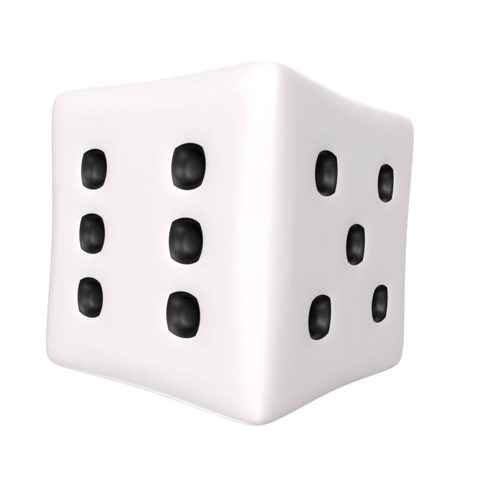 Dice isolated on transparent png