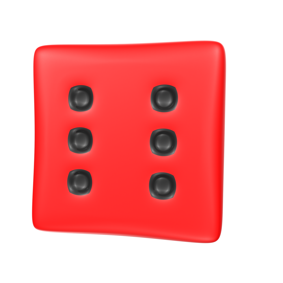 Dice isolated on transparent png