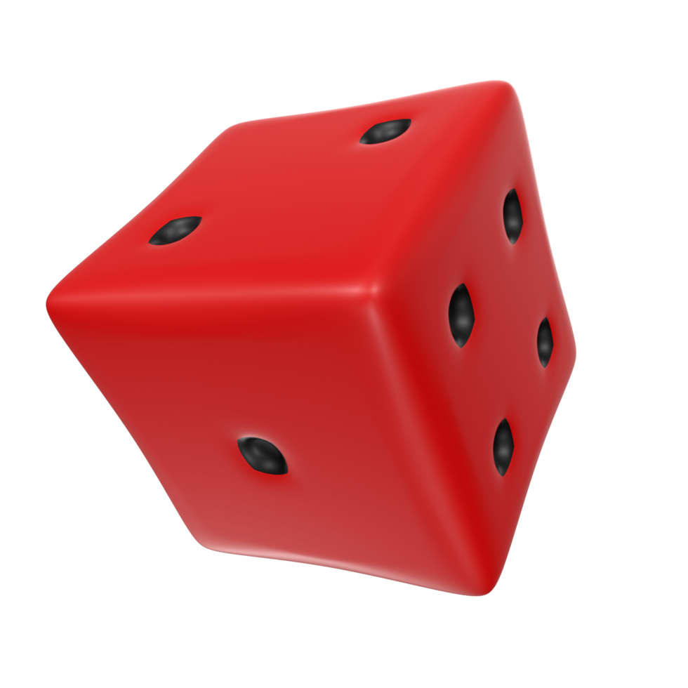 Dice isolated on transparent png