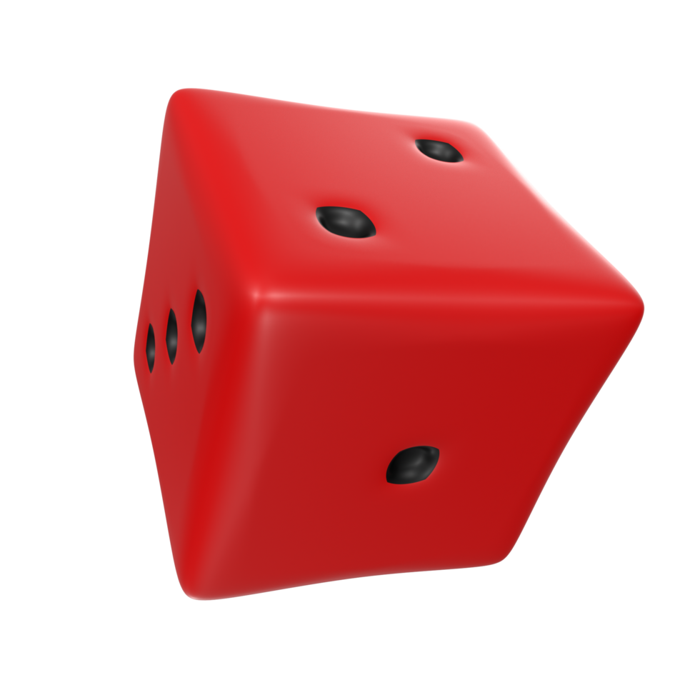Dice isolated on transparent png