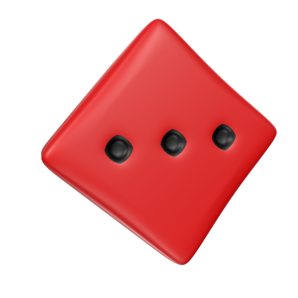 Dice isolated on transparent png