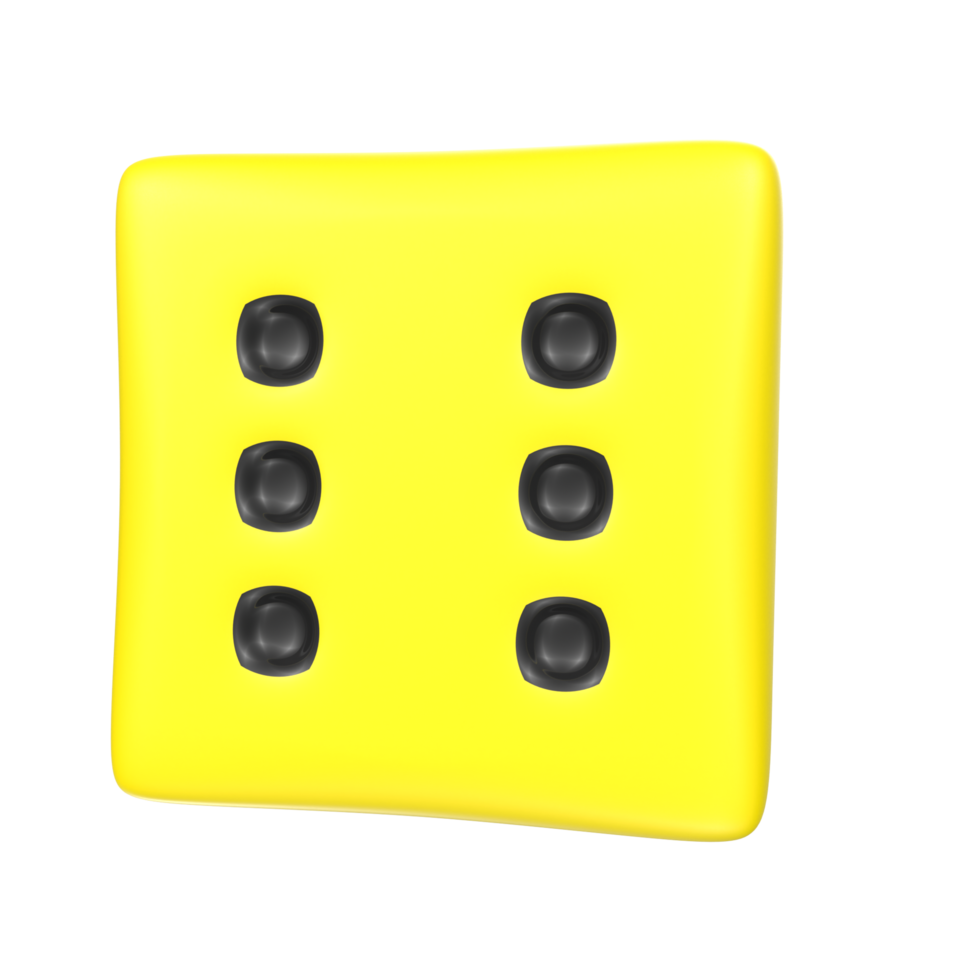 Dice isolated on transparent png