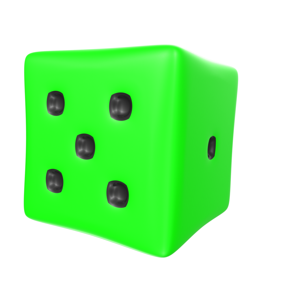 Dice isolated on transparent png