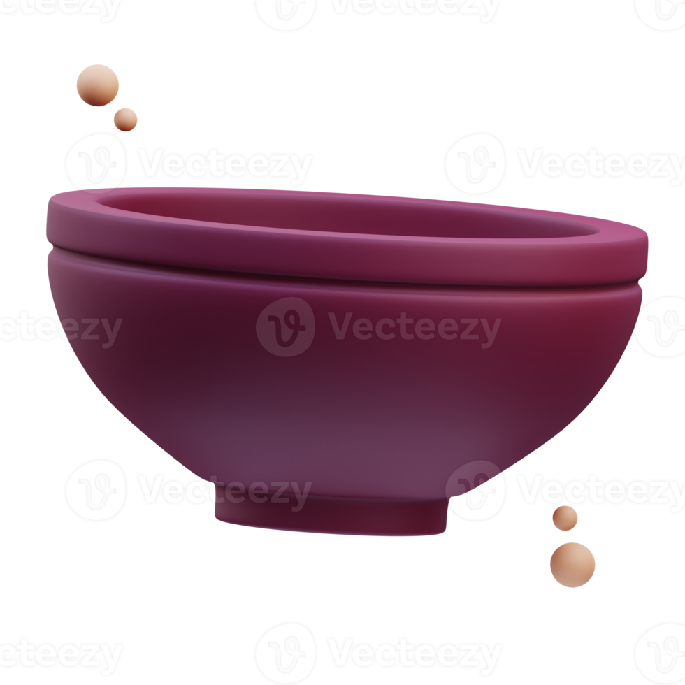 3d Illustration bowl can be used for web, app, info graphic, etc png