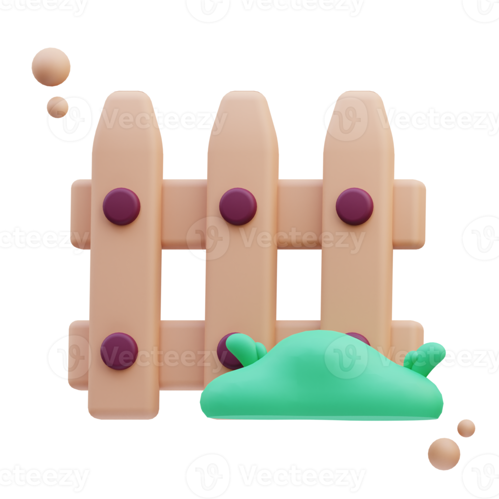 3d Illustration fence can be used for web, app, info graphic, etc png