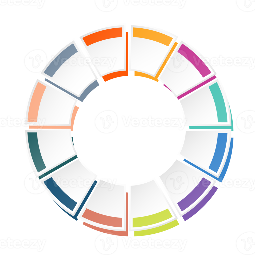 Infographic with 12 steps, process or options. png