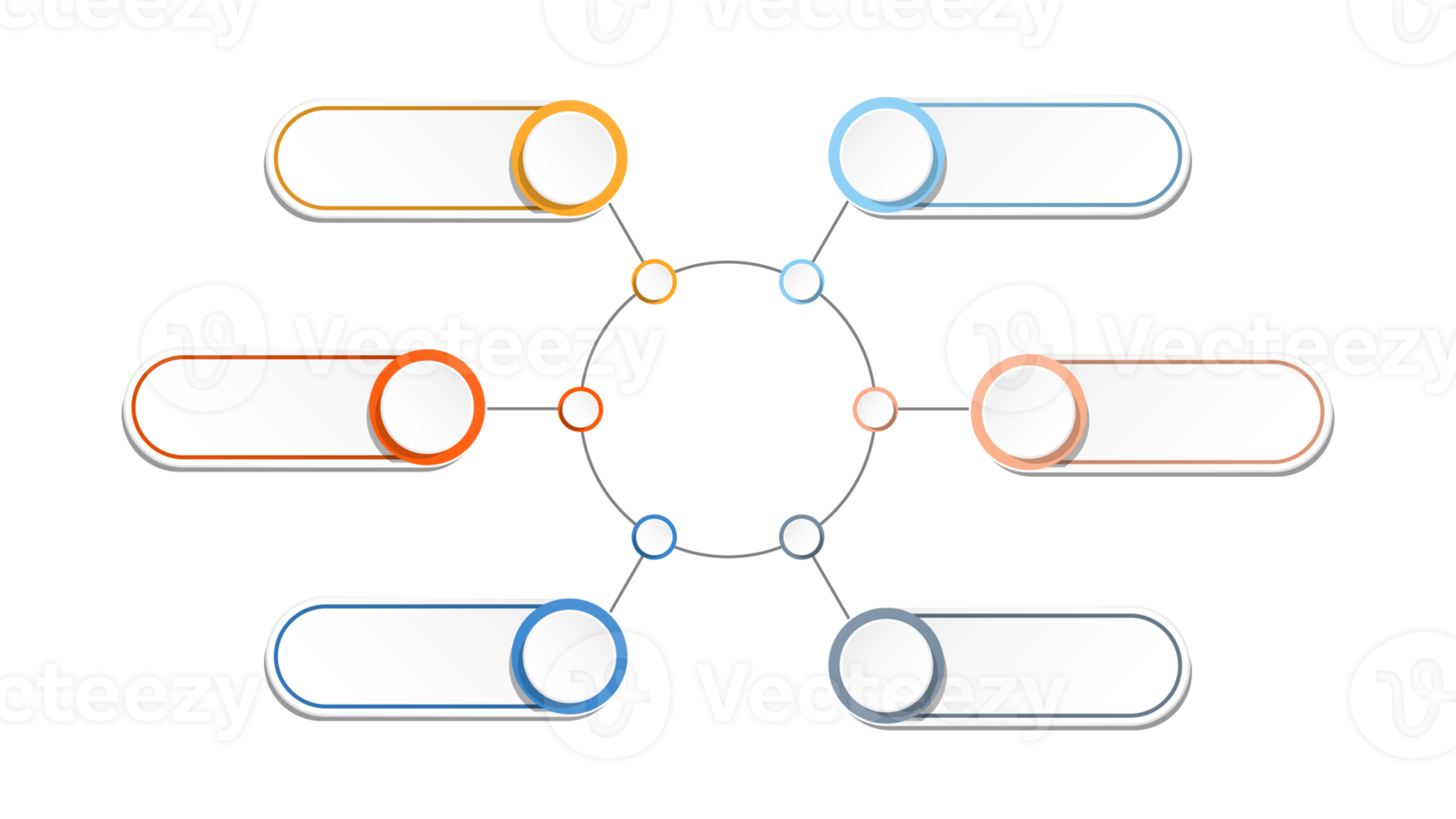 Infografica con 6 passi, processi o opzioni. png