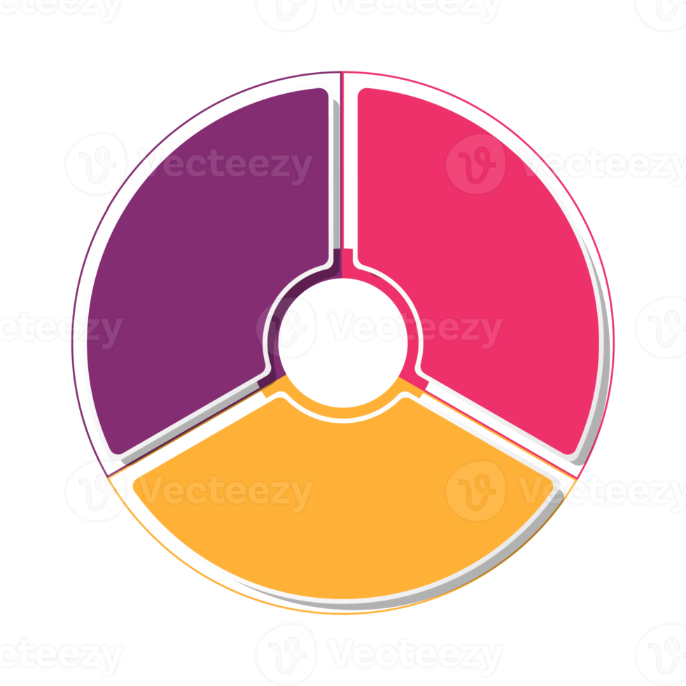 Infografica con 3 passi, processi o opzioni. png