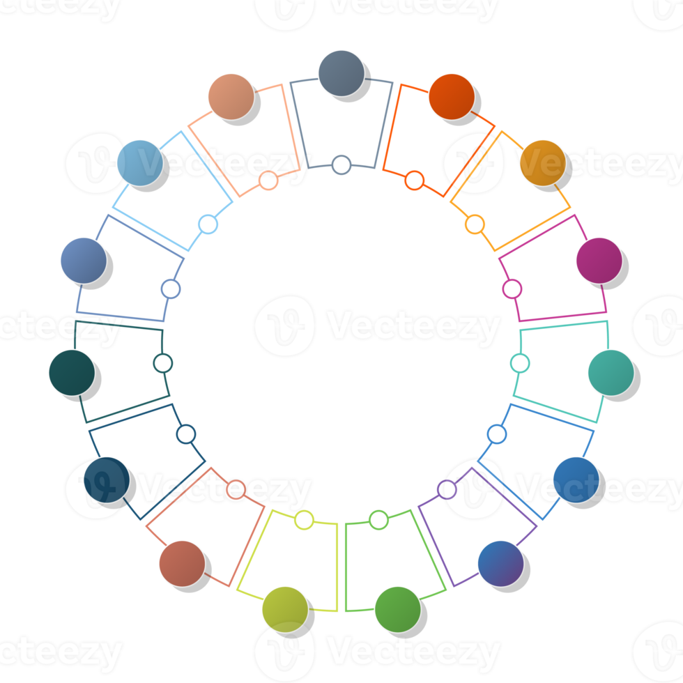 Infographic with 15 steps, process or options. png