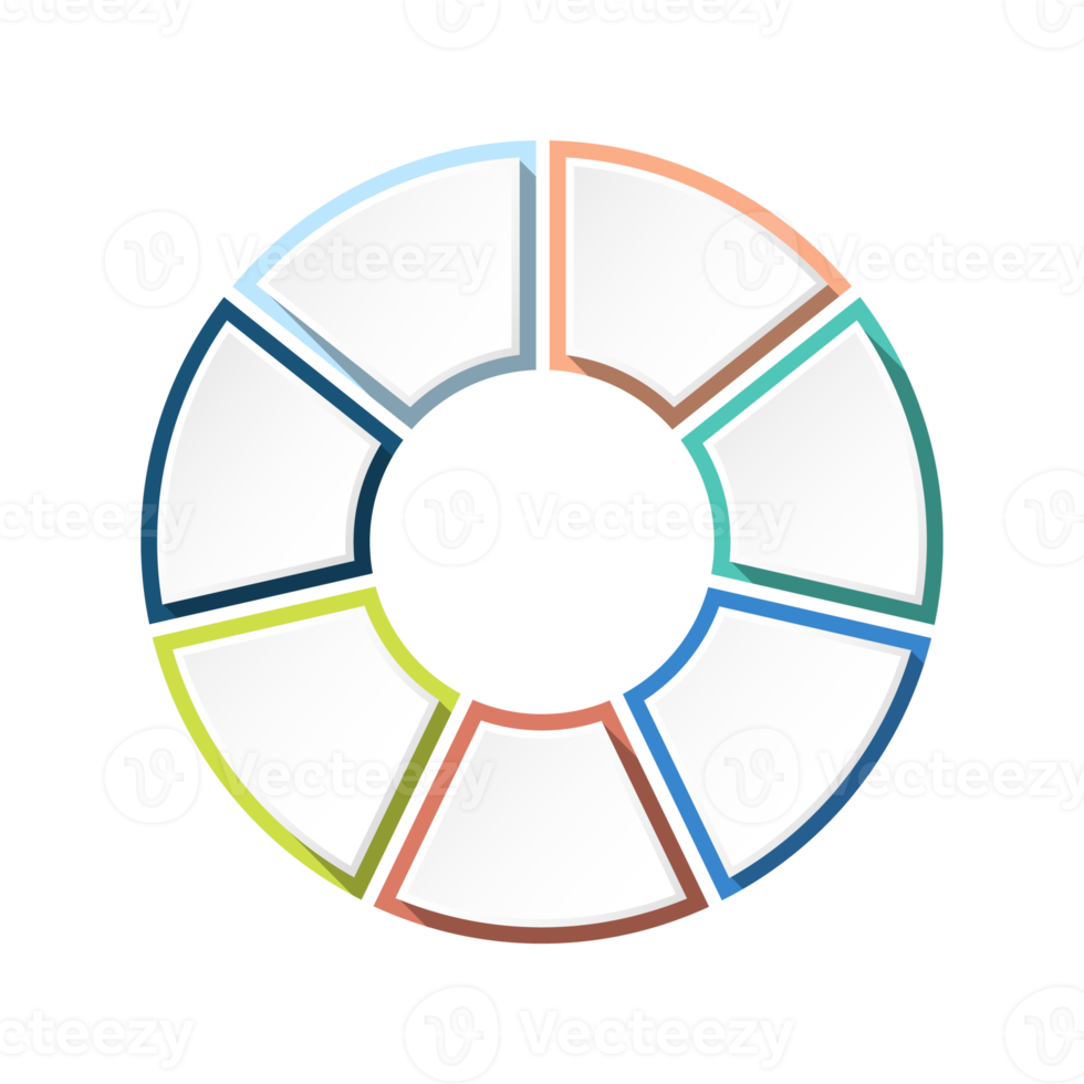 Infographic with 7 steps, process or options. png