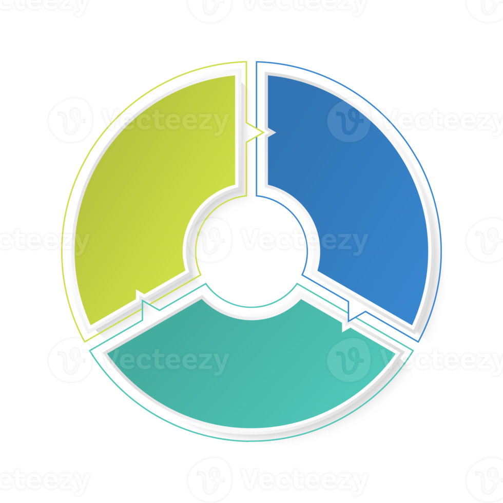 Infographic with 3 steps, process or options. png