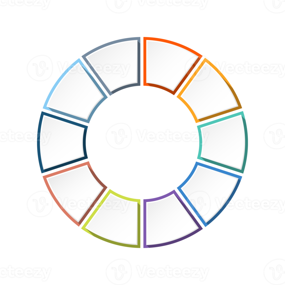 Infographic with 10 steps, process or options. png