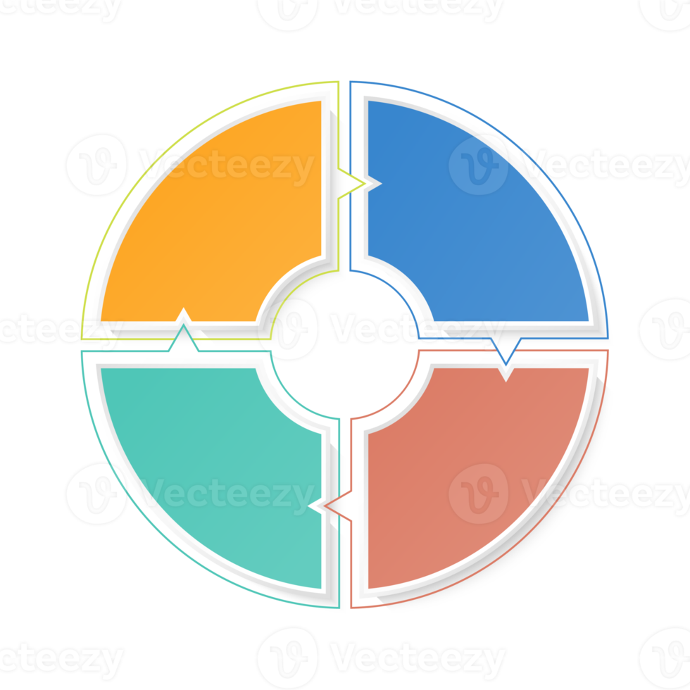 Infographic with 4 steps, process or options. png