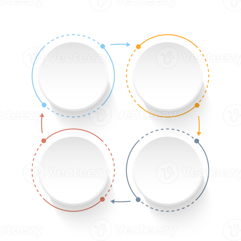 Infographic with 4 steps, process or options. png