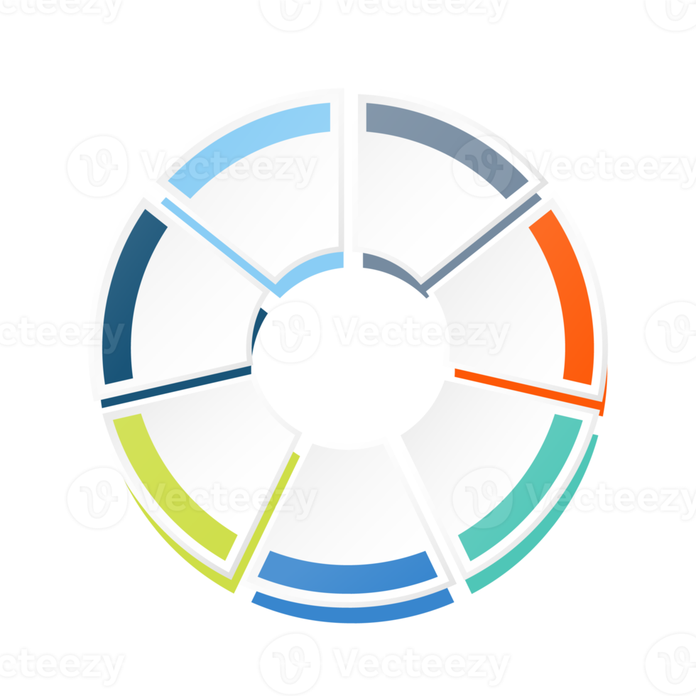 Infographic with 7 steps, process or options. png