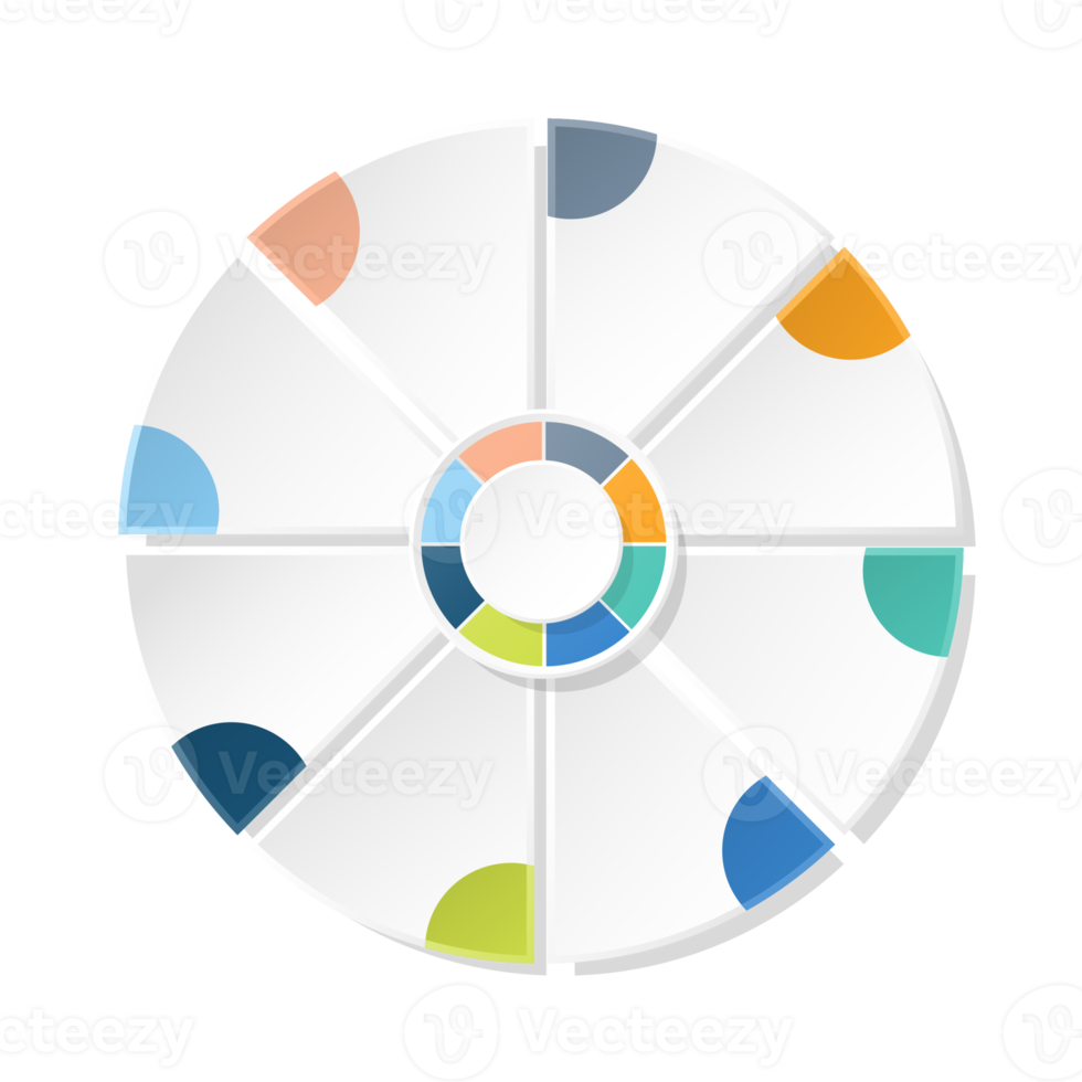 Infographic with 8 steps, process or options. png