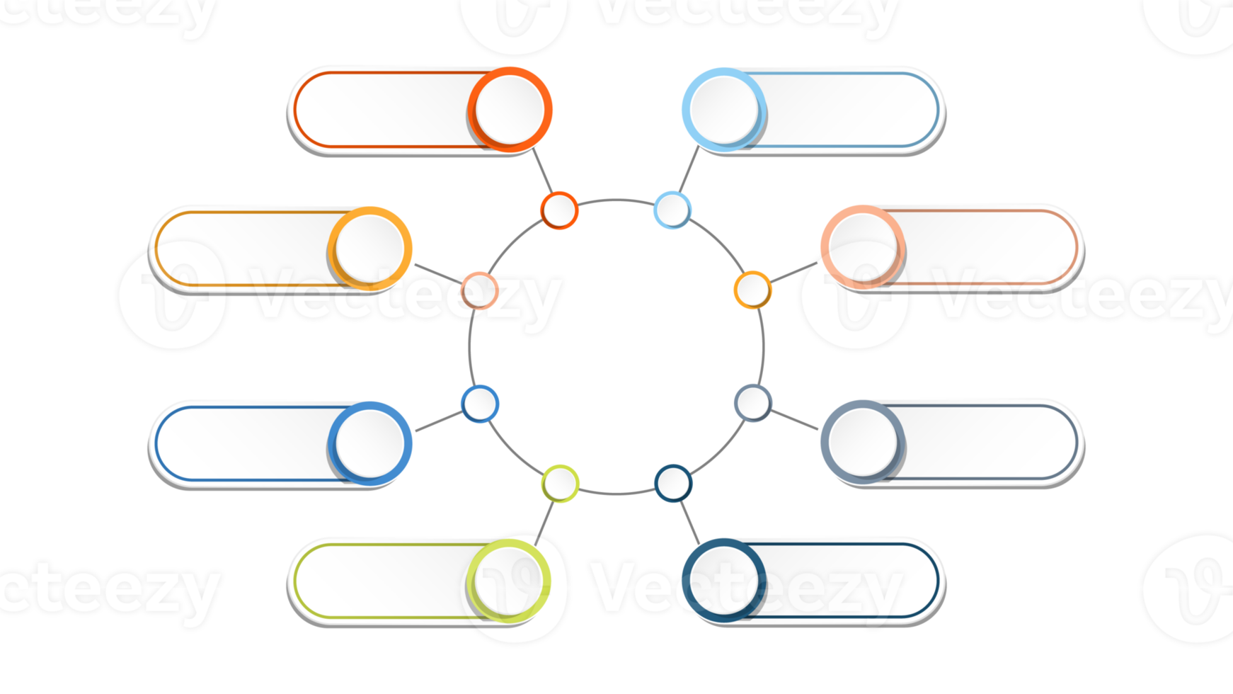 Infographic with 8 steps, process or options. png