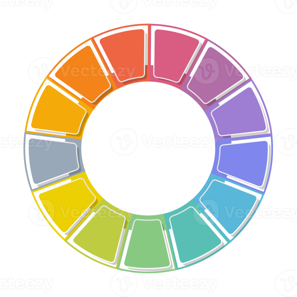 Infographic with 13 steps, process or options. png