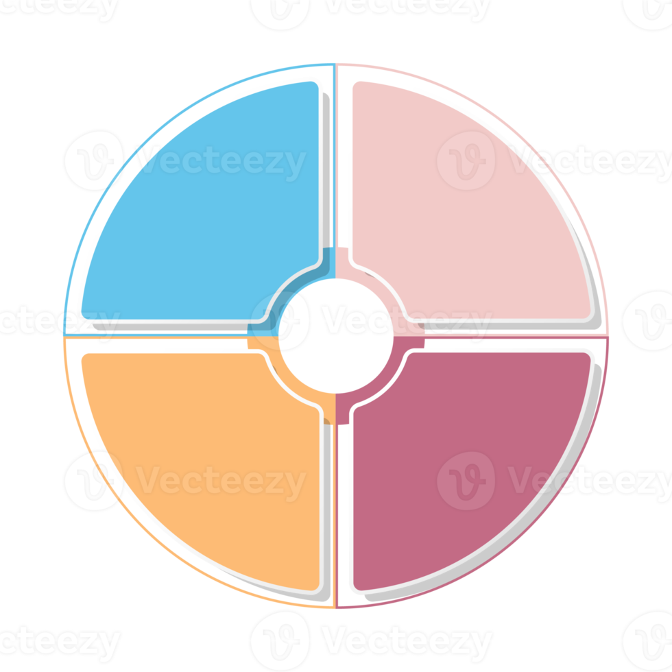 Infographic with 4 steps, process or options. png