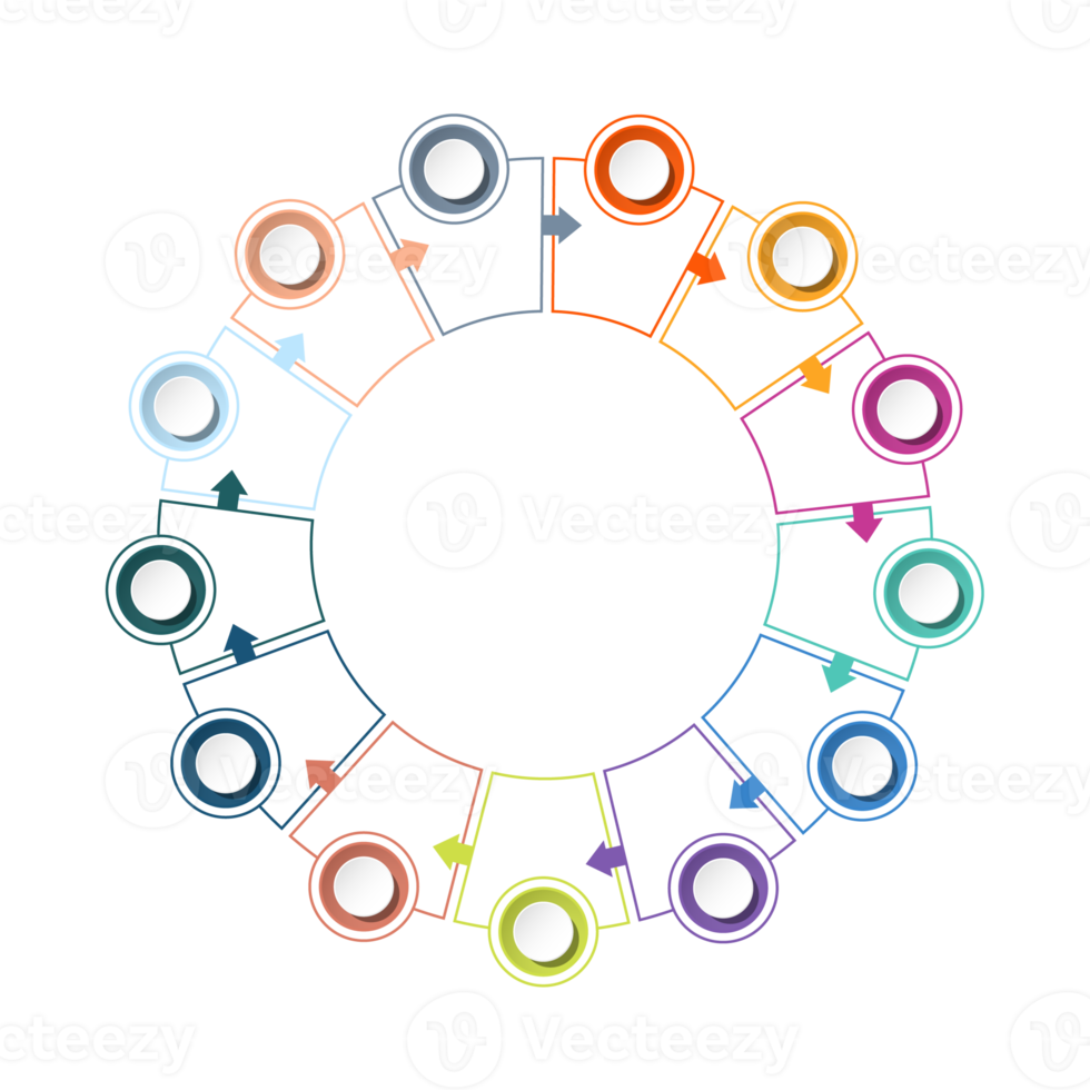 Infographic with 13 steps, process or options. png