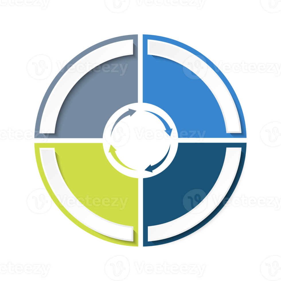 Infographic with 4 steps, process or options. png