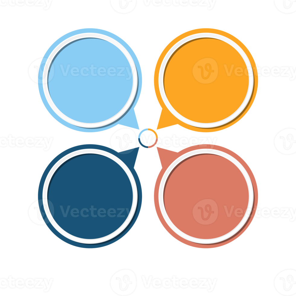 Infographic with 4 steps, process or options. png