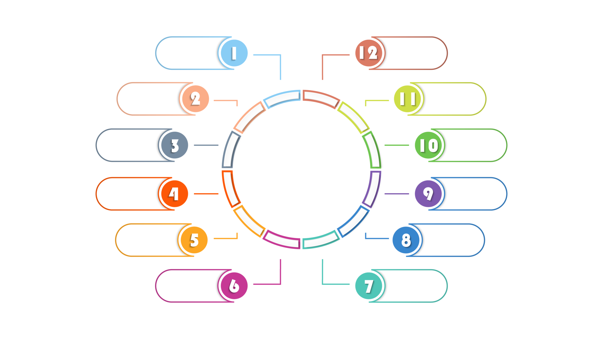 Infographic with 12 steps process or options 18982353 png