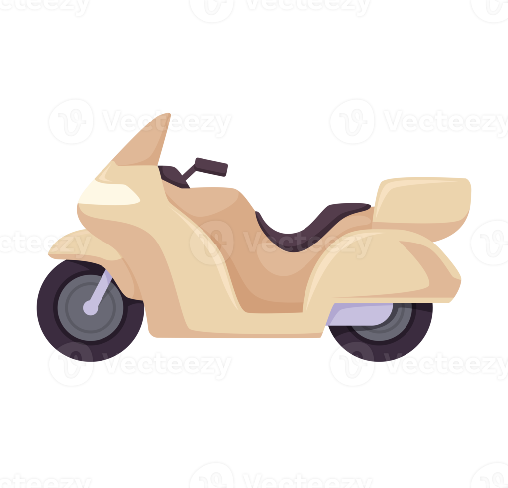 Motorcycle and scooter isolated illustration png