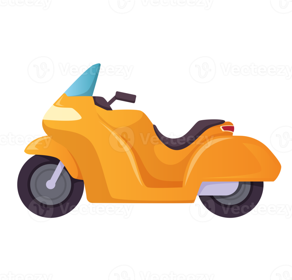Motorcycle and scooter isolated illustration png