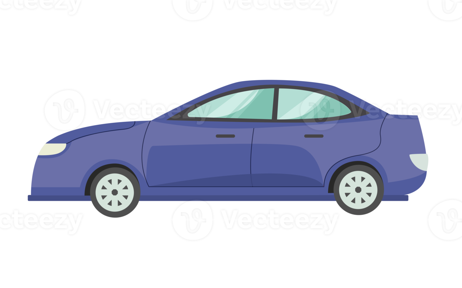 transporte de vehículos de automóviles en estilo plano png