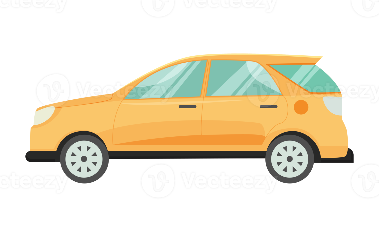 car vehicles transport in flat style png
