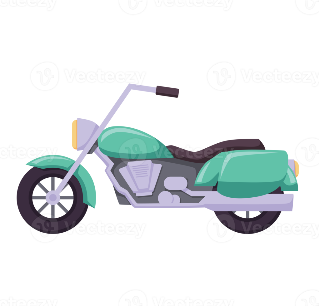 motorcykel och skoter isolerat illustration png