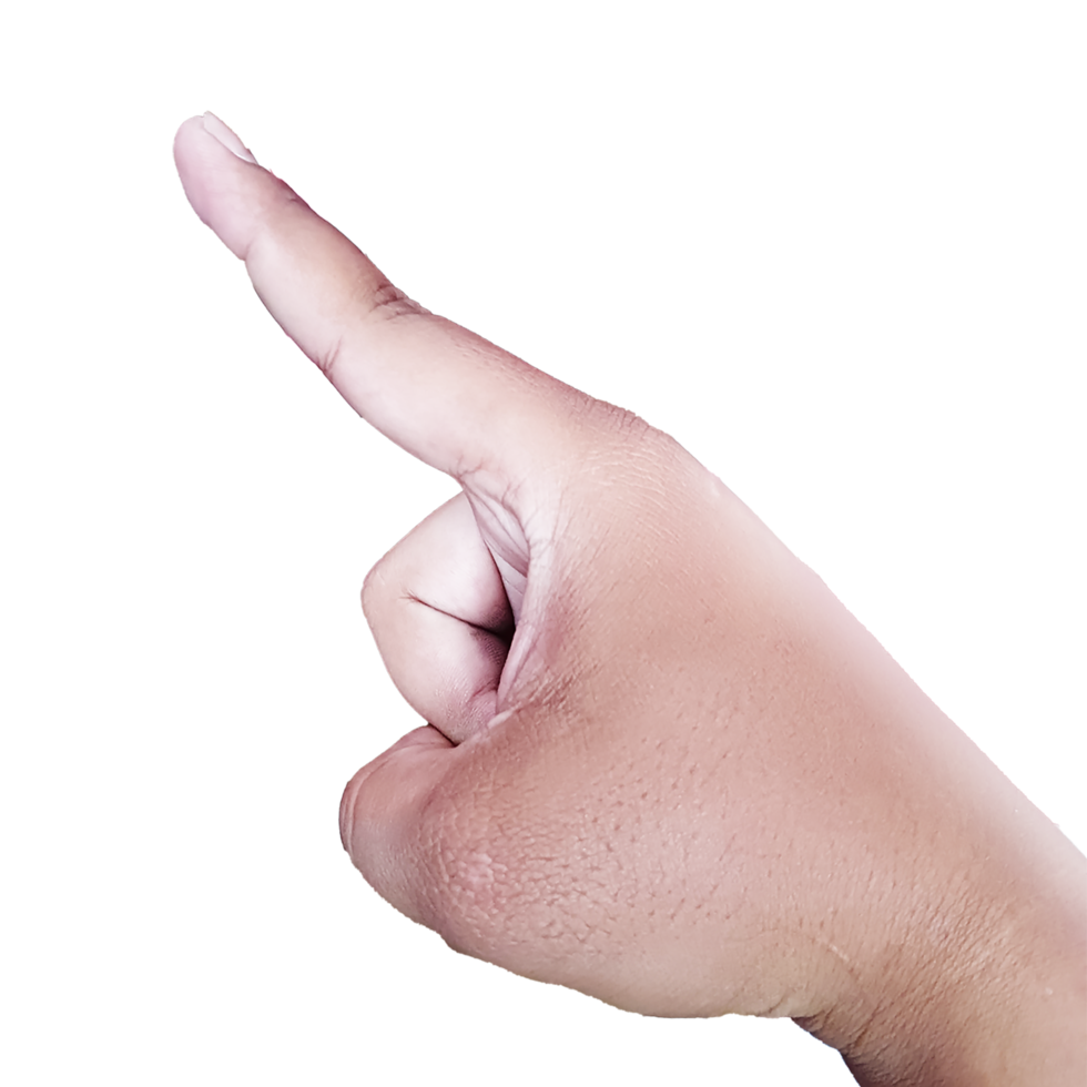 Zeigehand transparent png