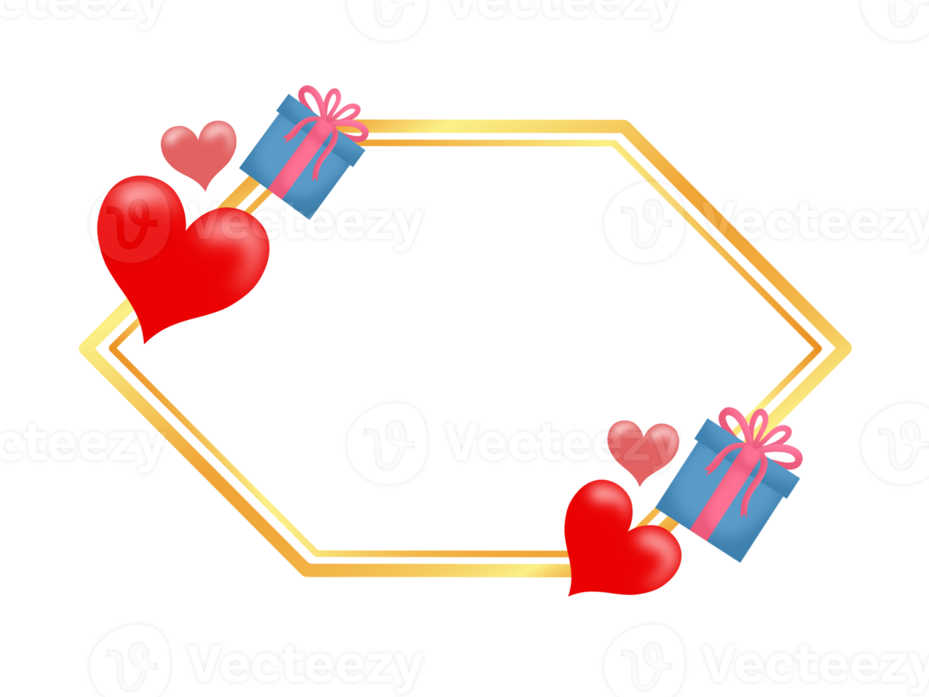 Valentine Love Frame Background png