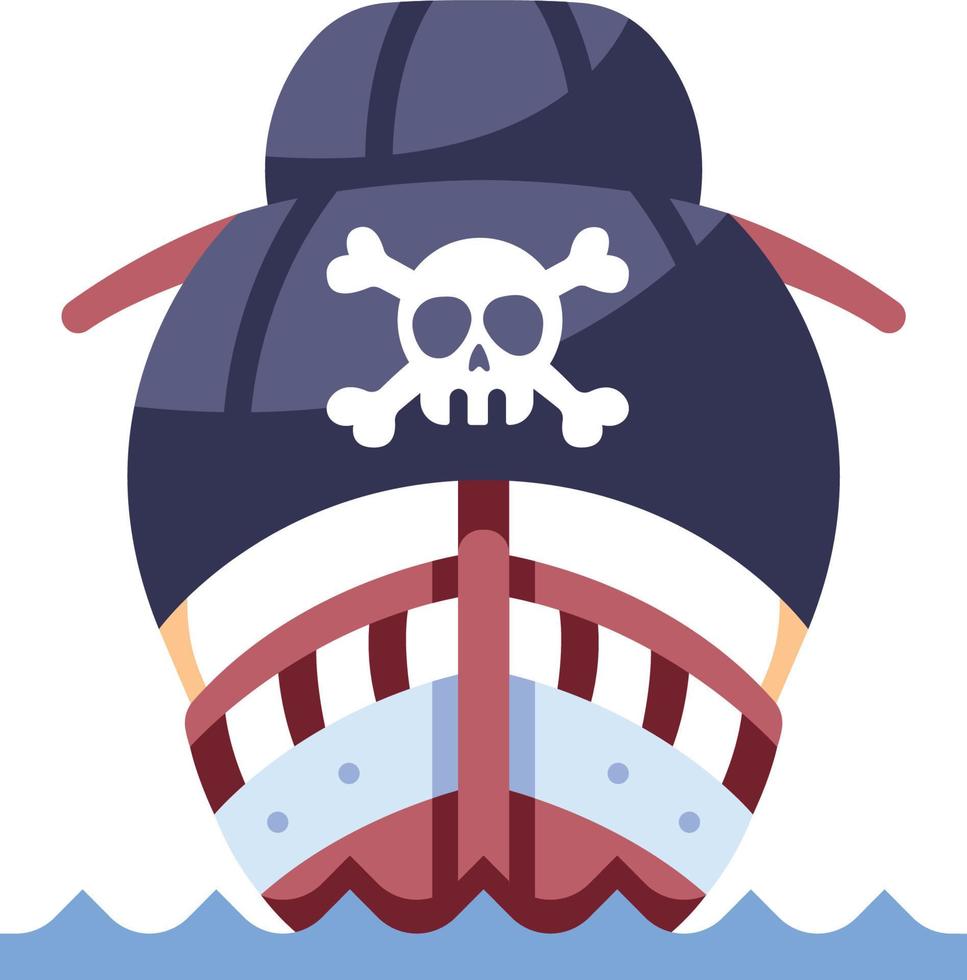 pirate ship is sailing vector