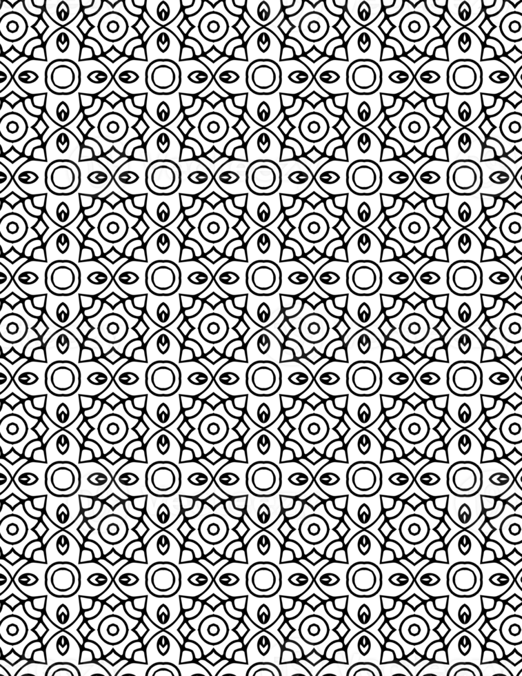 Adult Geometric Pattern Coloring Pages. Coloring book, seamless