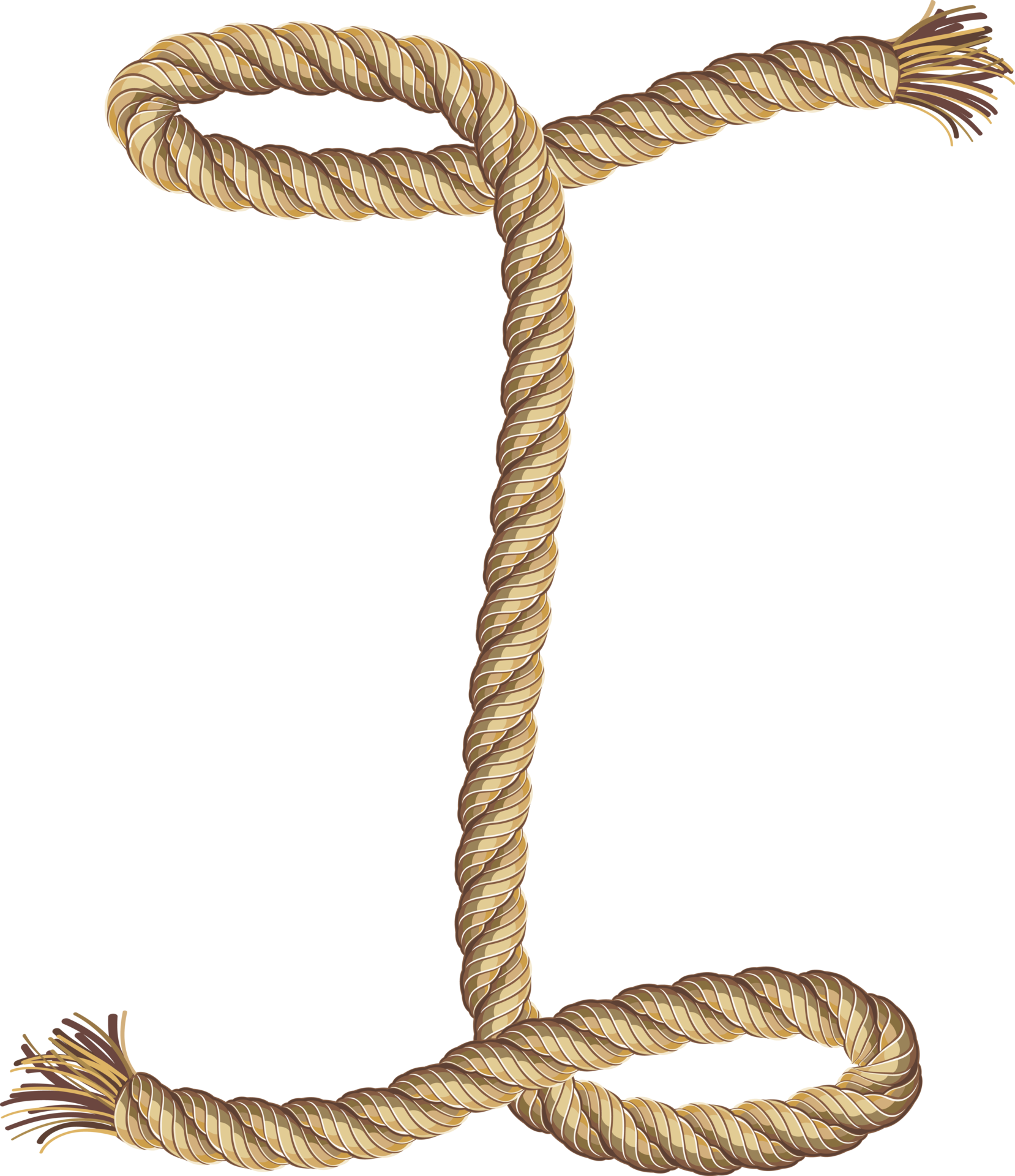 Rope alphabet font 18983813 PNG