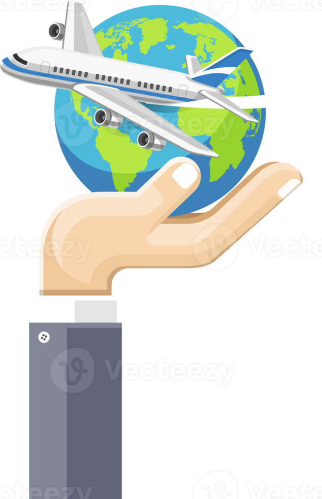 travel hands illustration png