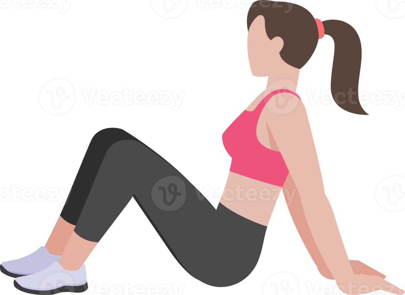 woman workout exercise png