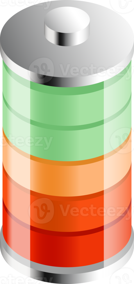 icône de couleur de batterie png