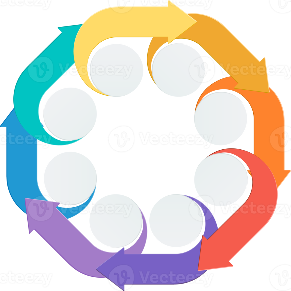 couleur de la flèche infographique png